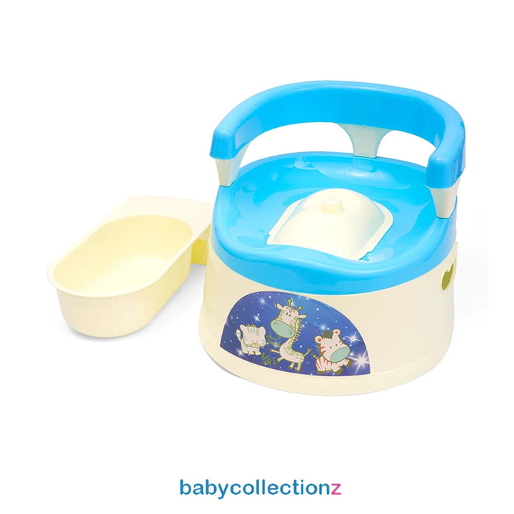 Potty Trainer Seat - Back Support - Blue