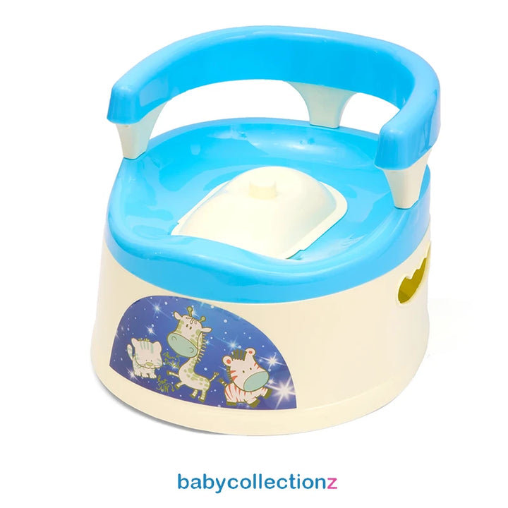 Potty Trainer Seat - Back Support - Blue