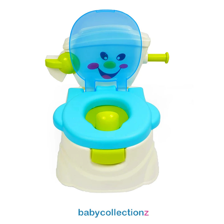 Potty Trainer - Smiley Character Face &amp; Toilet Roll Stand 