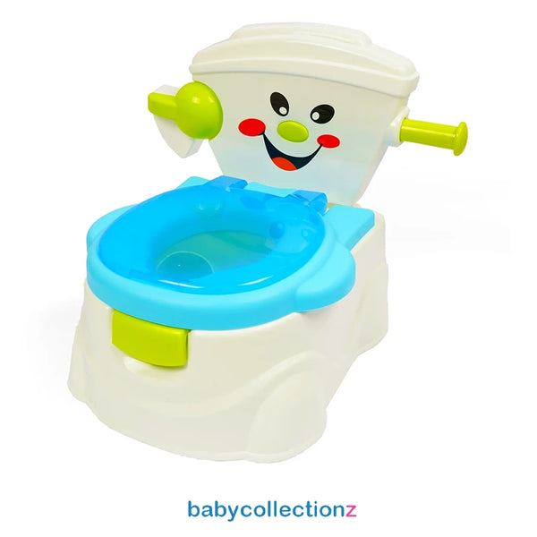 Potty Trainer - Smiley Character Face &amp; Toilet Roll Stand 