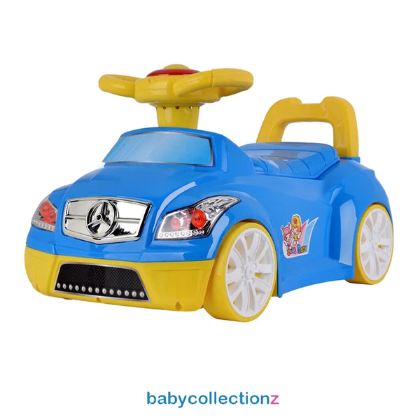 Potty Trainer In Car Shape - Front Stering - Blue