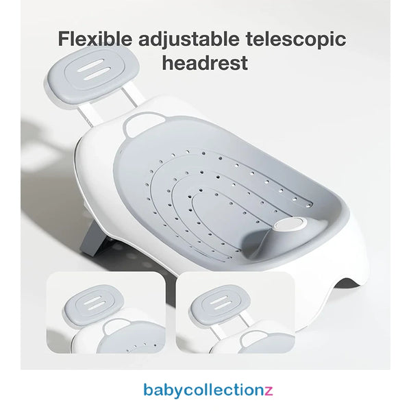Baby Bath Seat - Adjustable Telescopic Headrest