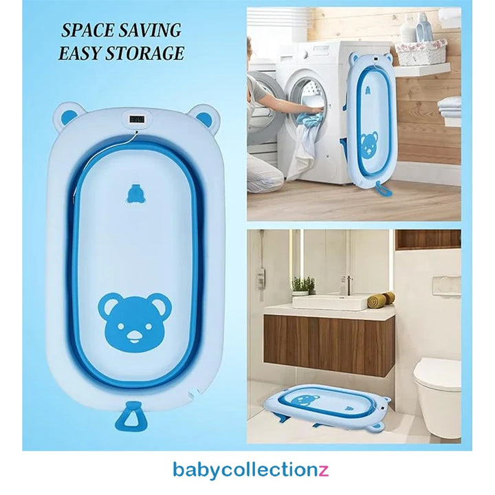 Baby Folding &amp; Portable bathtub in blue