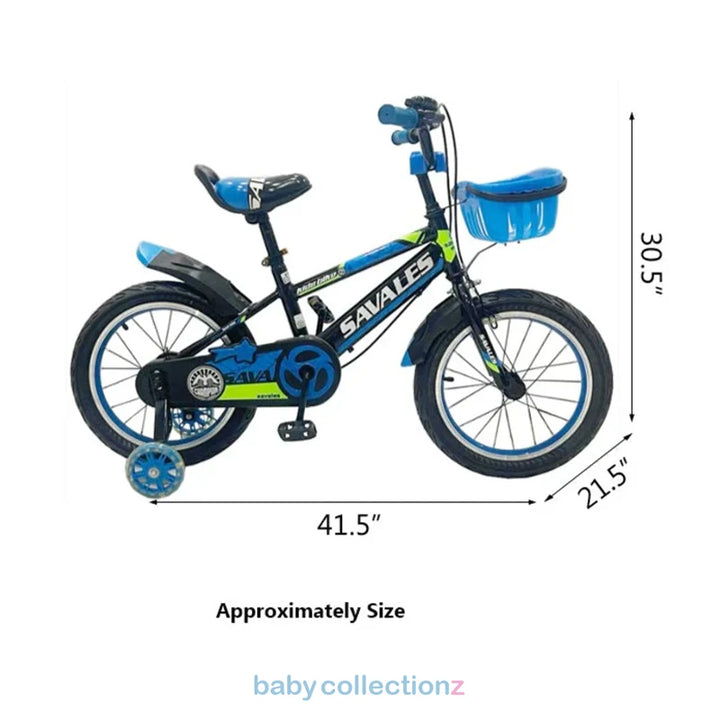 Stylish 16-Inch Bicycle With Basket & Training Wheels