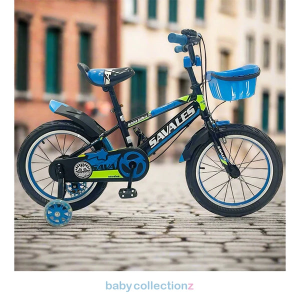 Stylish 16-Inch Bicycle With Basket & Training Wheels