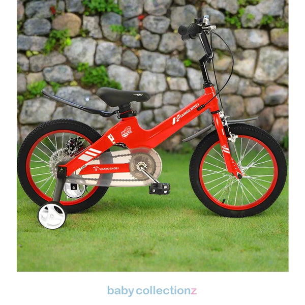 Stylish 16-Inch Red Bicycle With Training Wheels