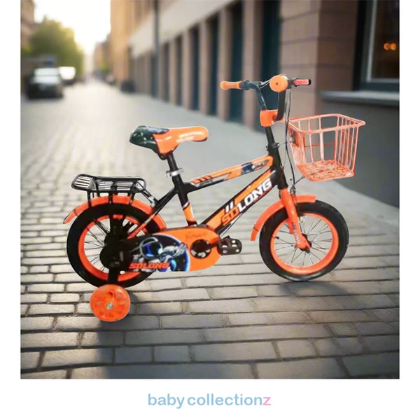 Kids Bicycle 12-Inch With Training Wheels & Basket