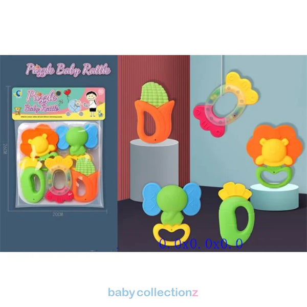 Baby Rattle - Colorful 5 Pieces Set