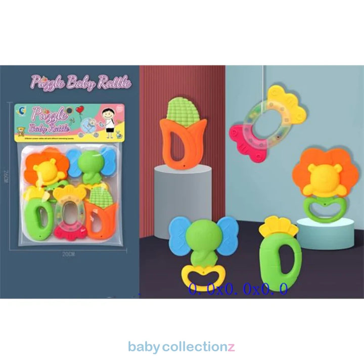 Baby Rattle - Colorful 5 Pieces Set