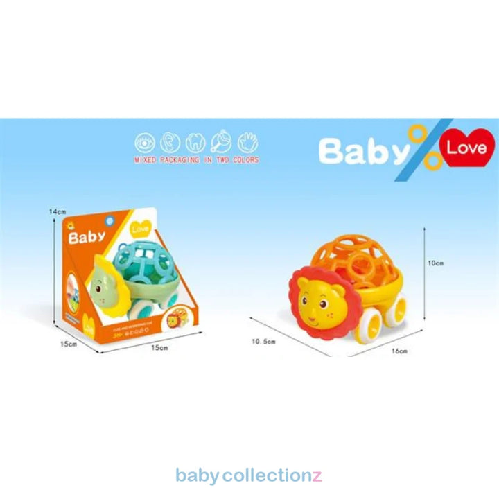Baby Rattle Car With Loin Character