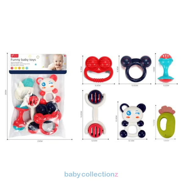 Baby Rattle with 6 Pieces Set